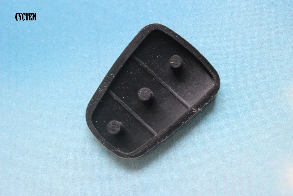 CYCTEM Rubber Button Pad Fit For Hyundai Solaris Accent Tucson l30 Kia Rio Ceed Flip Remote Car Key Shell | Автомобили и