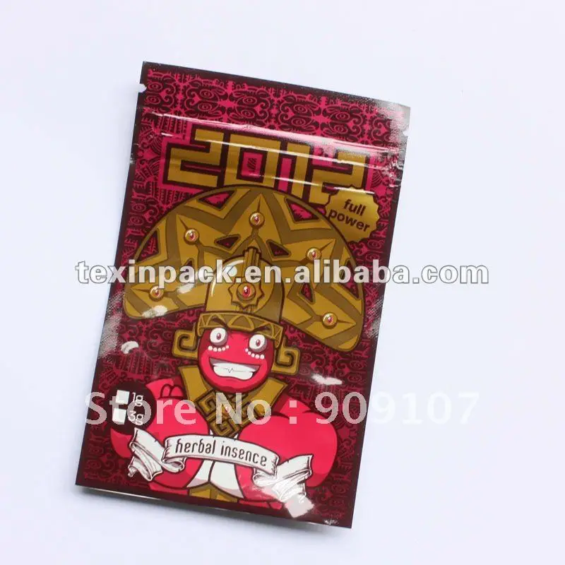 Empty!! Herbal insense blend zipper bag Stock bags available (1000 units) |
