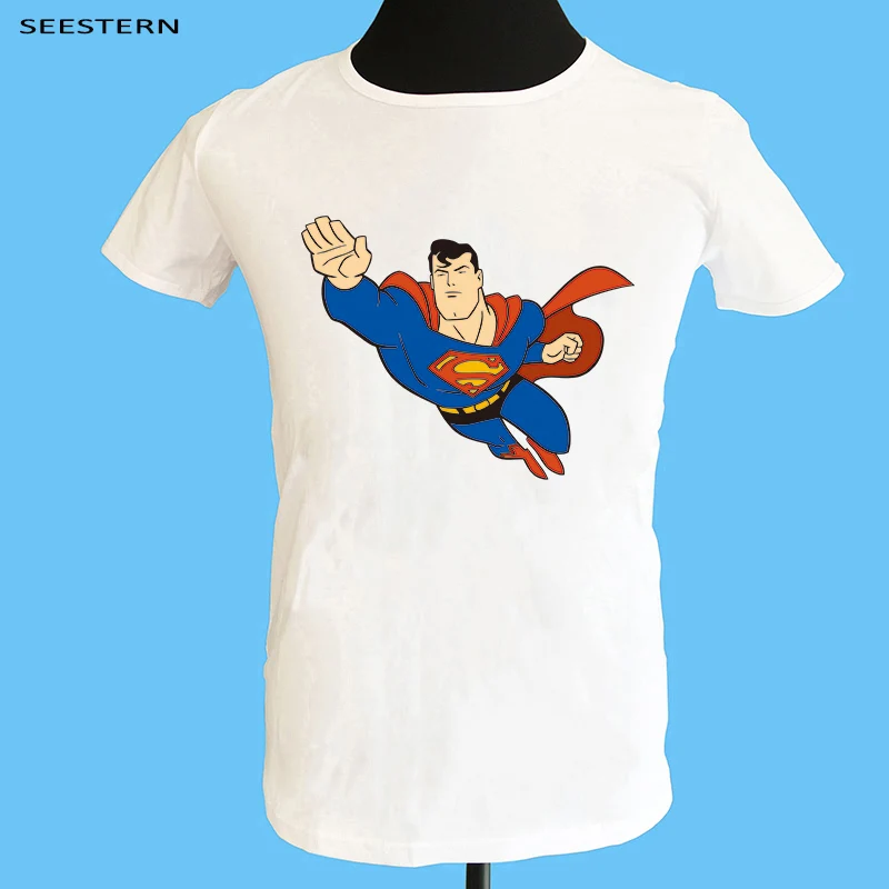 Бренд seesterer одежда мужская футболка с круглым вырезом DC Comics hero Мультфильм