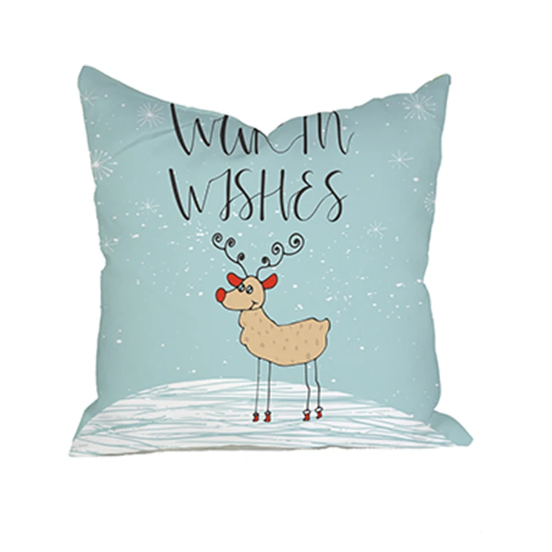 Новые рождественские украшения для дома Новый год 4 стиля наволочка мягкой