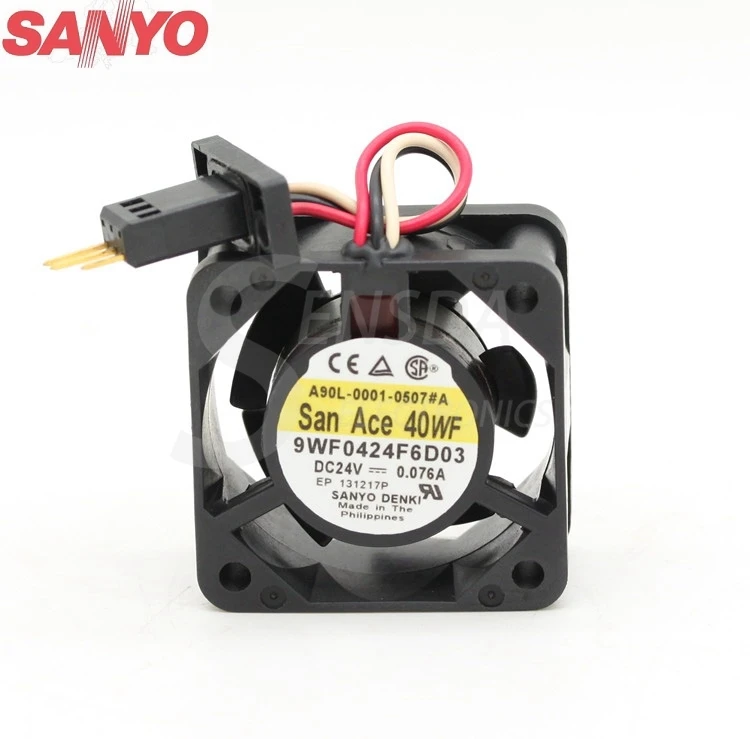 Оригинал для Sanyo 9WF0424F6D03 24V 0.076A 40*40*20 мм 4 см 40 серверные осевые вентиляторы