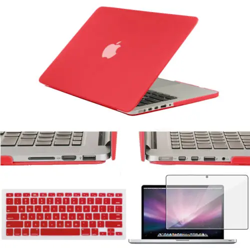 Жесткий чехол для Macbook Pro 13 15 компакт-дисков старый 2008 2009 2010 2011 2012 Тип A1278 A1286 Pro Air 13 A706 A1708 A1932 - Цвет: Красный