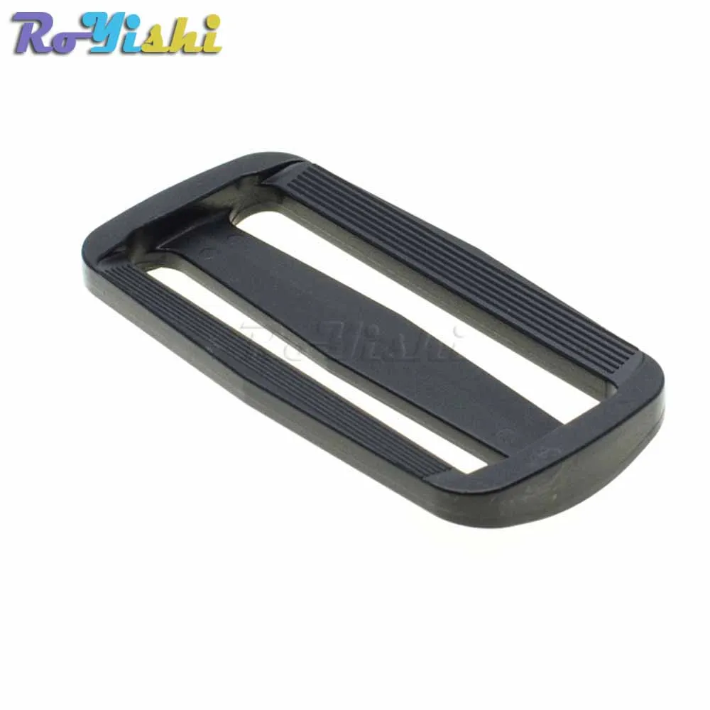 10pcs/pack 60mm Webbing Plastic Curve Slider Tri-Glide Adjust Tri-ring Buckles Backpack Straps Black | Дом и сад