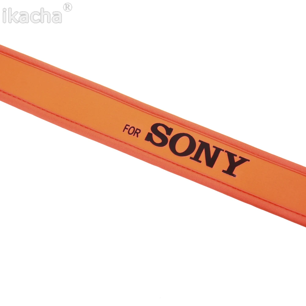 Оранжевый наплечный шейный ремень для камеры sony A5000 A5100 A6000 A6500 A6300 NEX-7 RX100 V A7R II WX200 NEX-C3 камера Dslr