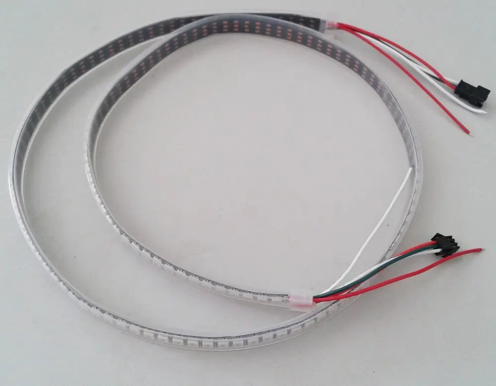 SMD5050 144 светодиодов/m 144IC/m WS2812 Светодиодная лента изменяемые цвета RGB цифровая