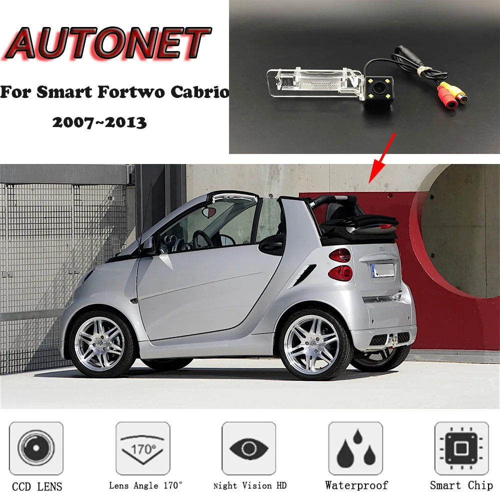 AUTONET резервная камера заднего вида для Smart Fortwo Кабриолет 2007 2008 2009 2010 2011 2012 2013