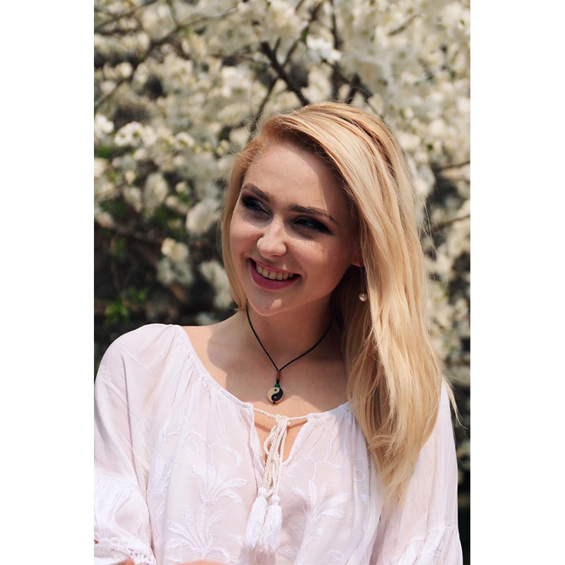 Оптовая продажа элегантное искусственное ожерелье ручная работа Yinyang для мужчин