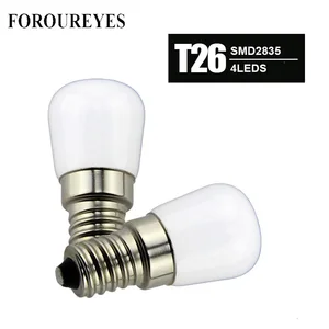 Светодиодная мини-лампа T26 1,5 Вт E14 для холодильника, 4 шт., В переменного тока, яркая комнатная лампа для холодильника, морозильной камеры, хрустальные люстры, освещение