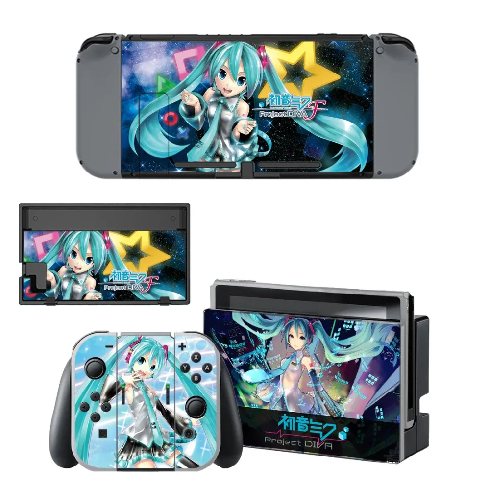 Наклейка для Nintendo switch Hatsune Miku Виниловая наклейка Switch консоль NS контроллер Joy-con |