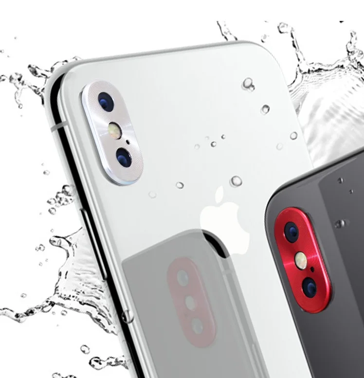 Металлический чехол для iPhone X 10 шт./лот Защита экрана объектива камеры защита от