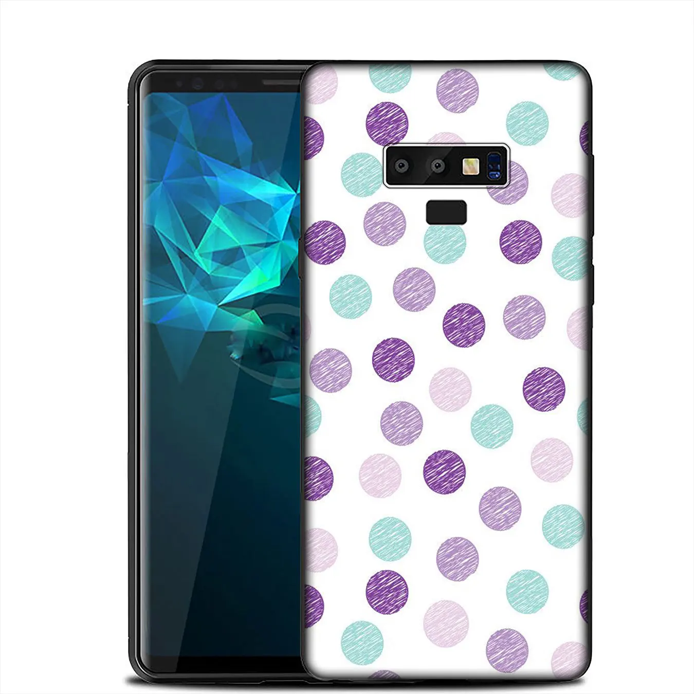 IYICAO Мягкий силиконовый чехол в розовый горошек для Samsung Galaxy A6 A9 A8 A7 2018 A3 A5 2016 2017 Note 9