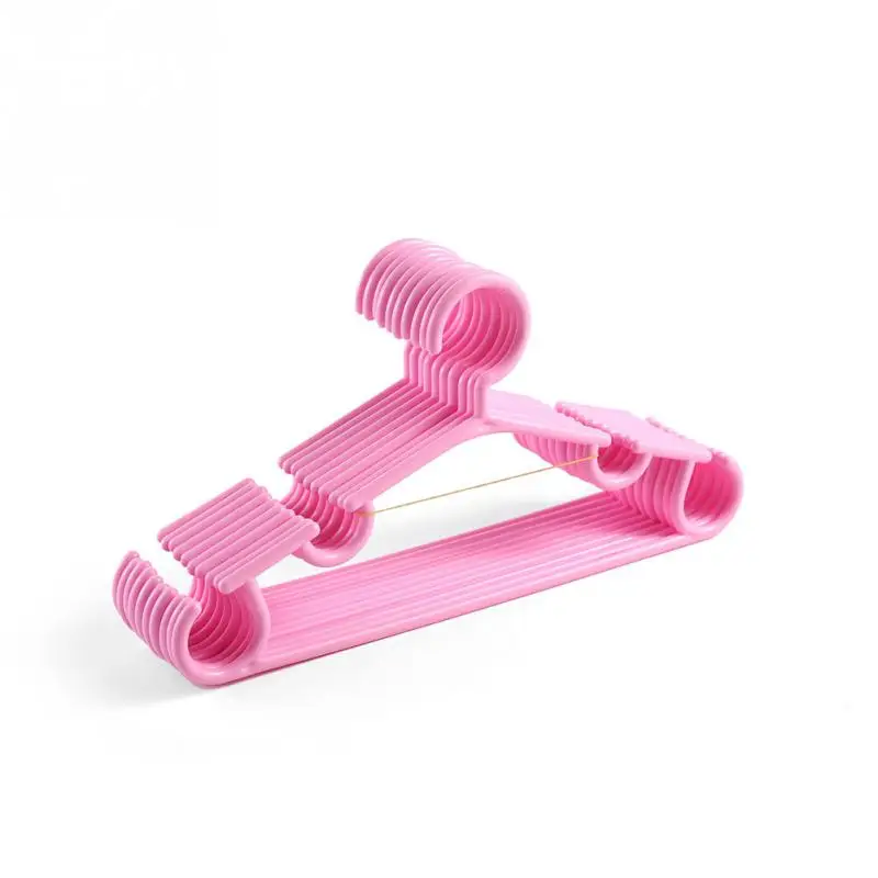 10 шт. пластиковая детская Многофункциональная вешалка для пальто и брюк