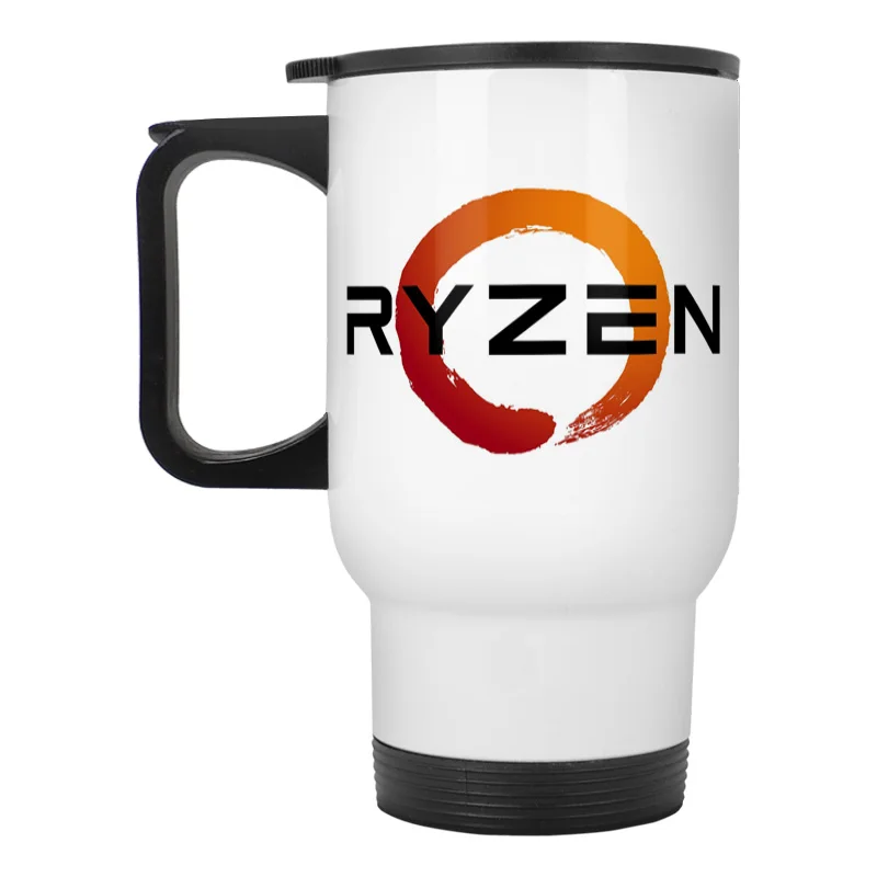 PC cpu Uprocessor AMD RYZEN дорожная кружка из нержавеющей стали|Вакуумные фляги и термосы| |