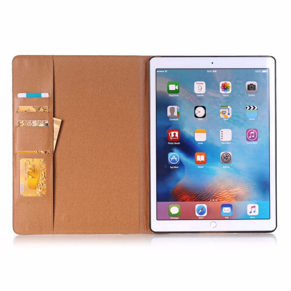 Для iPad Pro 12,9 дюйма случае версия книги кожи дизайн для Apple защитный чехол-подставка держатель карты Высокое качество