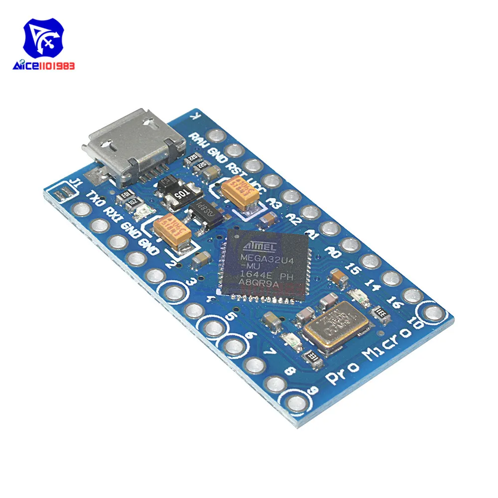 Micro USB ATmega32U4 Pro Micro 3,3 В/5 В 8 МГц/16 МГц модуль для Arduino Leonardo ATMega32U4 контроллер Pro Micro Замена ATmega328