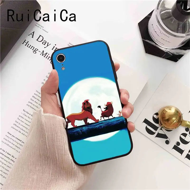 Ruicaica Король Лев лучший чехол Роскошный уникальный дизайн PhoneCase для iPhone 8 7 6 6S 6Plus X XS