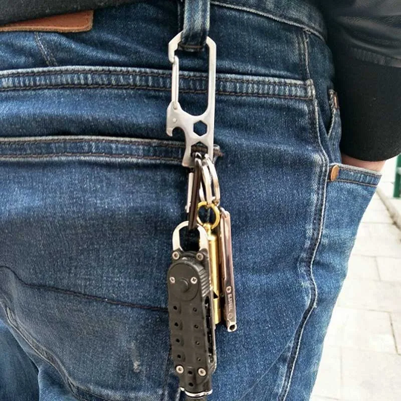 Мини Портативный Открыватель для бутылки из нержавеющей стали шестигранный ключ