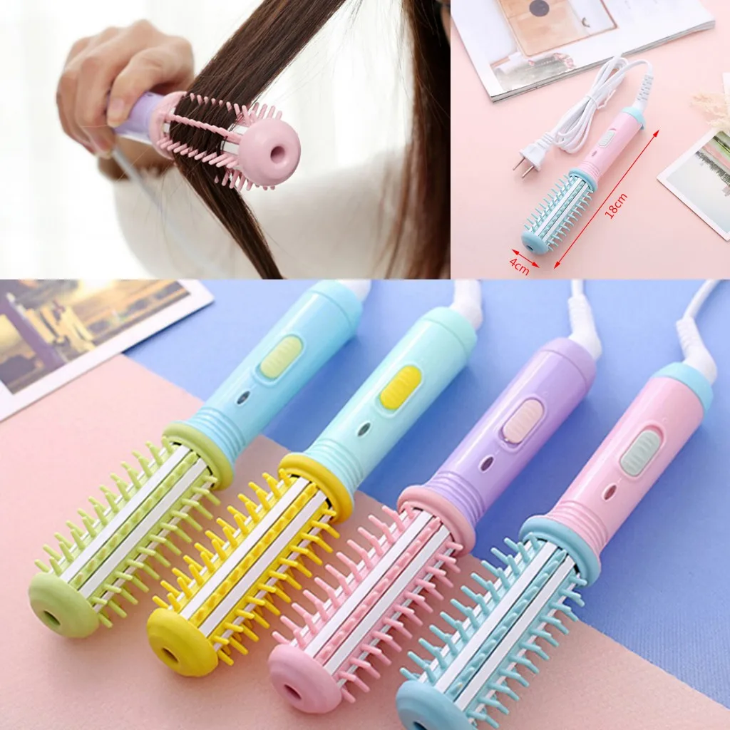 

1PC Mini Electric Curling Iron Small Hair Curling Iron Hair Styling Tools DIY Ceramic Heat Plate Styling Iron For Women 4 Colors