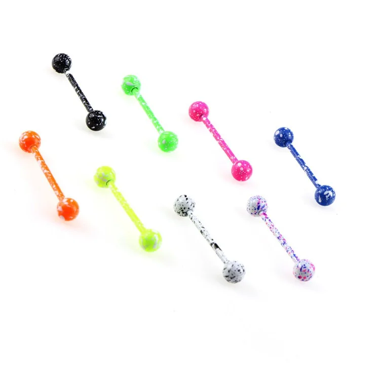 Продажа от производителя пирсинг штанга для языка 8 цветов тела|tongue piercing|tongue