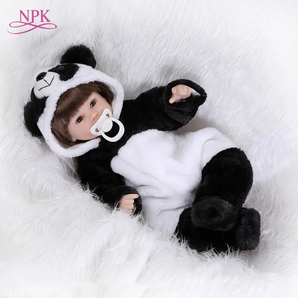 

NPK Reborn Baby Doll Realistic Soft silicone Reborn Babies Girl 18 Inch Adorable Bebe Kids Brinquedos boneca Toy
