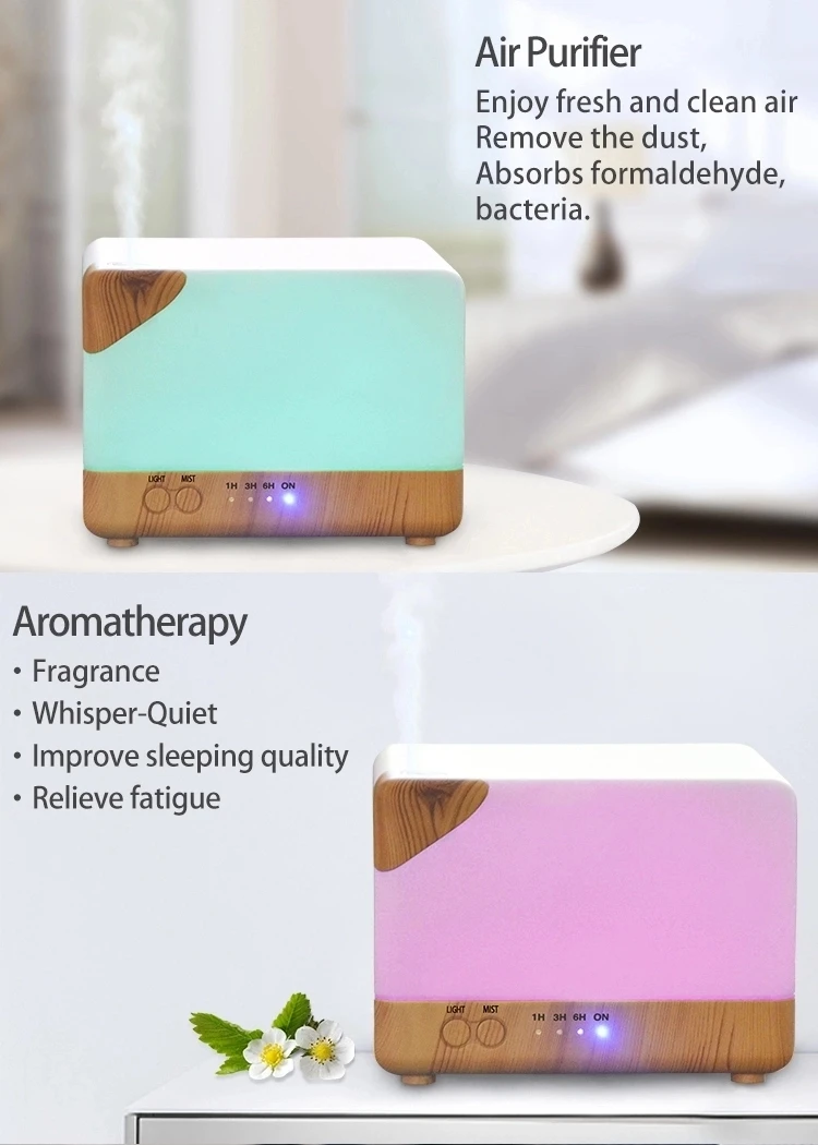 WIFI APP Smart Essential Oil Diffuser,Premium 3In1 Ultrasonic Aromatherapy Oil Vaporizer Humidifier,Timer and Auto-Off 700ml