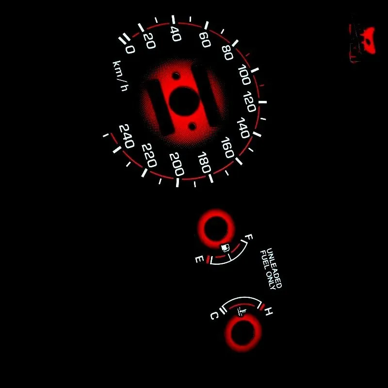 DASH EL Glow Gauge для Civic EK 1996 1999 манул автоматическая коробка передач обратная черная панель красная градация