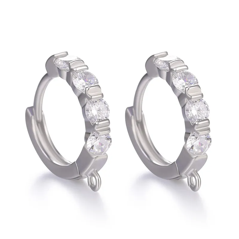 White Gold Juya, новинка, швензы, сделай сам, серьги, фурнитура, золото/серебро, креативный, базовый, застежка, серьги, крючок, аксессуары для изготовления сережек ручной работы - Цвет: White Gold