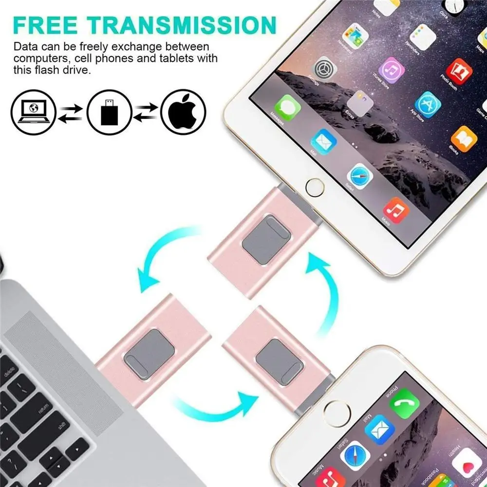 OTG USB флэш накопитель 3 в 1 &quotмолния&quot 128 ГБ 256 Usb iPhone 0 Memoria Stick совместимый Apple iPad PC|USB