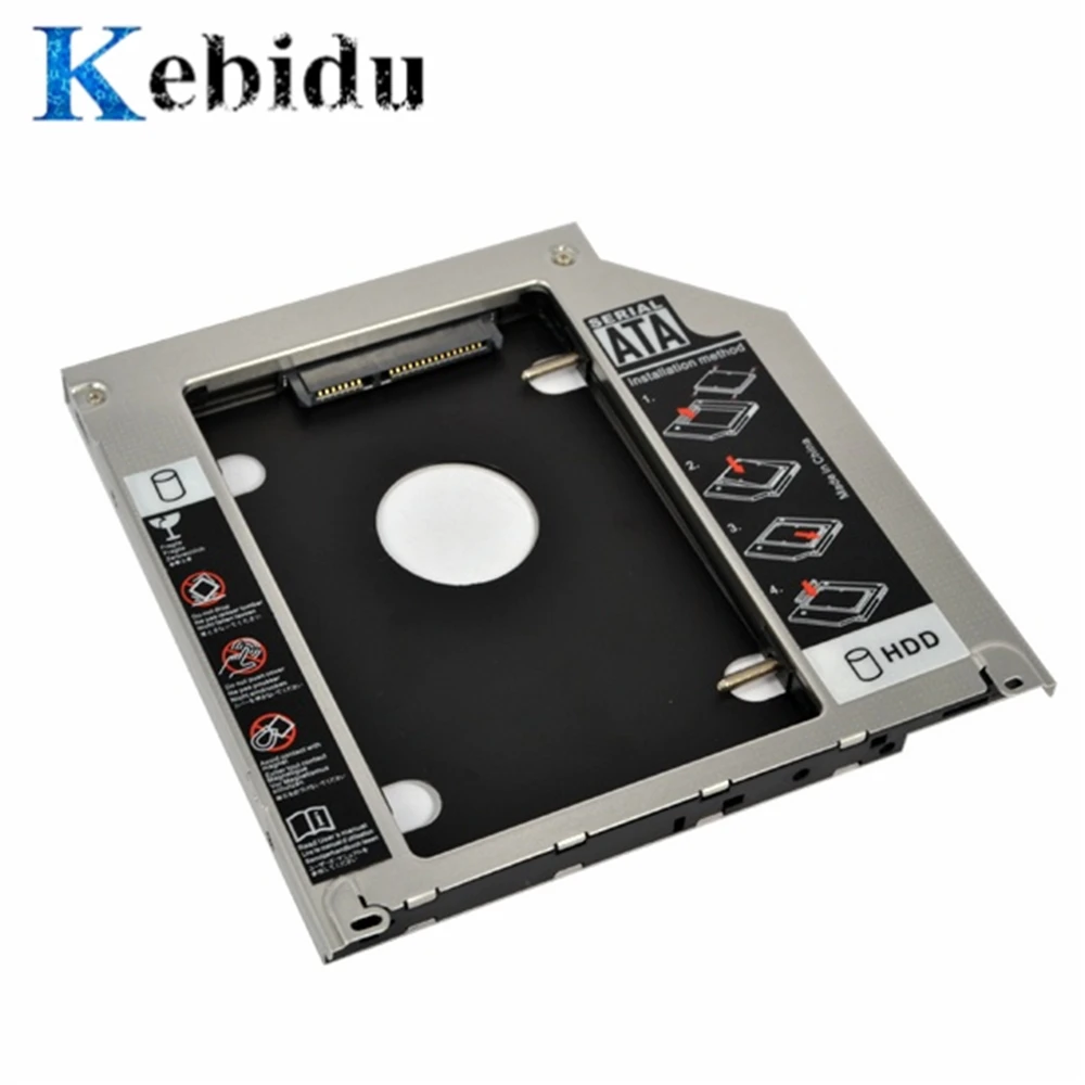Жесткий диск Kebidu Caddy 9 5 мм второй SATA 2 &quot SSD корпус для Apple Macbook Pro A1297 A1278 A1286 CD ROM|caddy