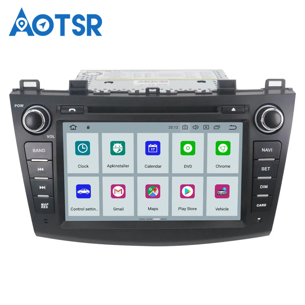 2 Din IPS Android 9 0 4 Гб + 32 ГБ машинный DVD проигрыватель для Mazda3 Axela/ Mazda 32009 2012