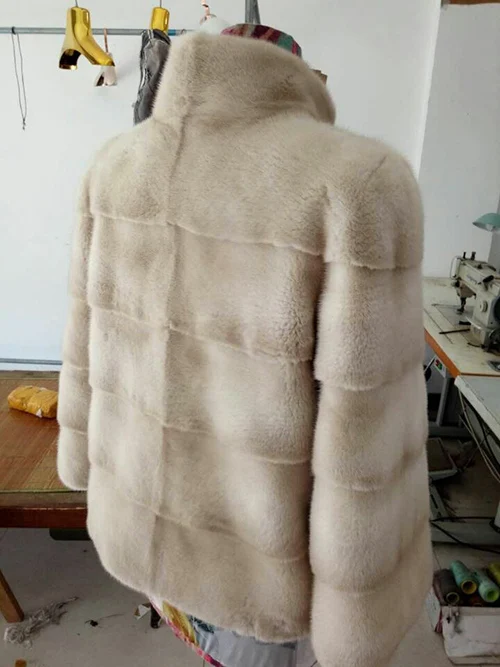 Arlenesain индивидуальная красивая женская шуба из натурального меха норки 154|real mink|real