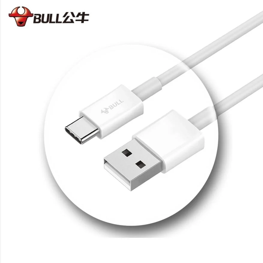 Usb-кабель BULL Type C для Oneplus 6T USB кабель быстрой зарядки Xiaomi Redmi переключатель Huawei USB-C |
