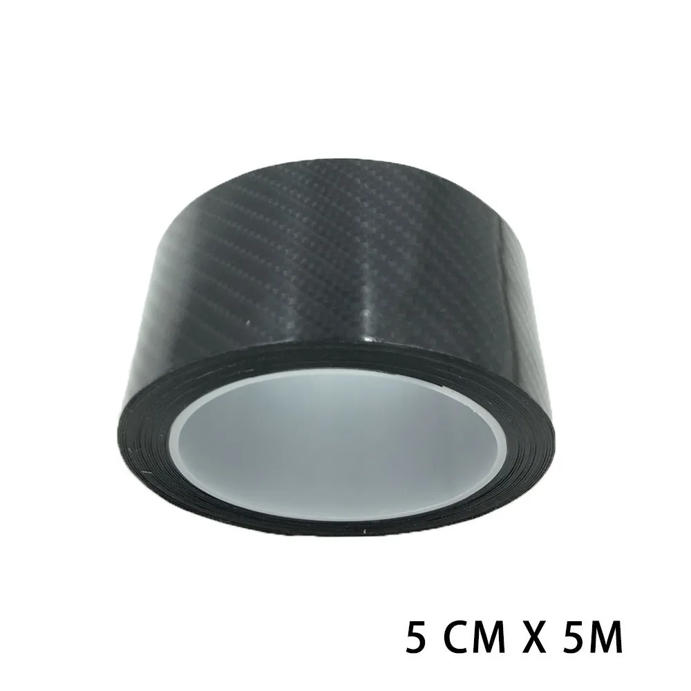 Carbon Fiber 3 см/5 см автомобильный порог протектор нано водонепроницаемый съемный липкие полосы лента авто бампер отделка молдинг царапины РЕЗИНА автомобиля Stying - Цвет: Carbon Fiber
