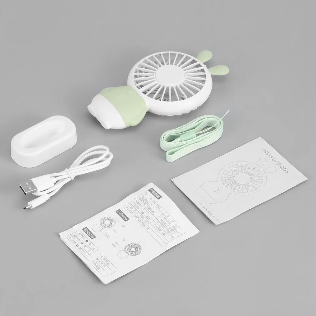 Зеленый Вращающийся летний охлаждающий вентилятор, USB power, настольный вентилятор для путешествий, кулер, настольный Персональный вентилятор для офиса, дропшиппинг - Цвет: Зеленый