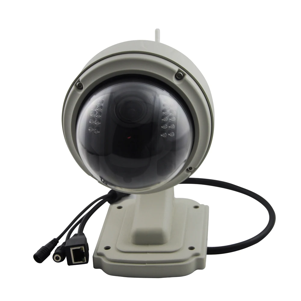 IP камера HD 720P уличная PTZ WiFi Водонепроницаемая 4 кратный зум Автофокус P2P
