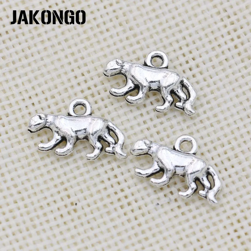 JAKONGO Античная Посеребренная леопардовая Подвеска для изготовления ювелирных