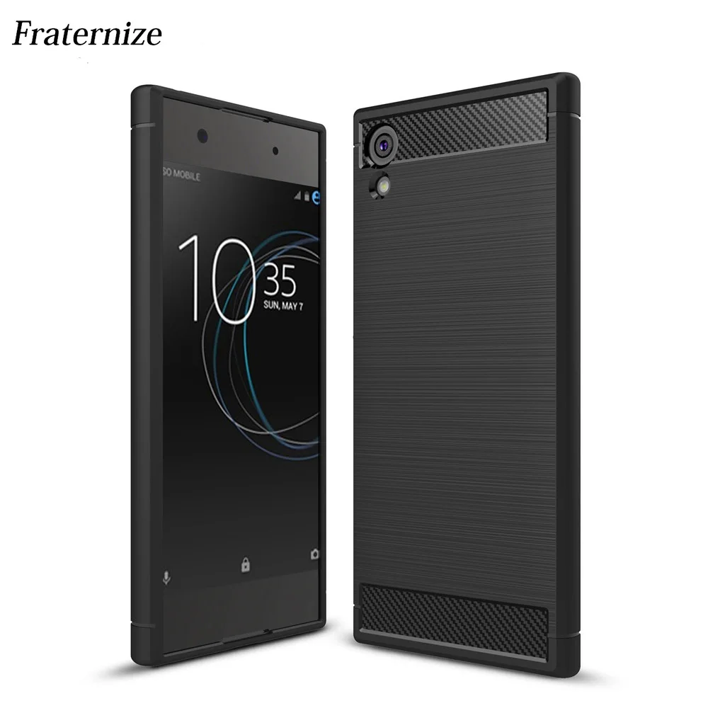 Чехол для Sony Xperia XZ XZs Premium XA1 противоударный чехол из углеродного волокна и ТПУ