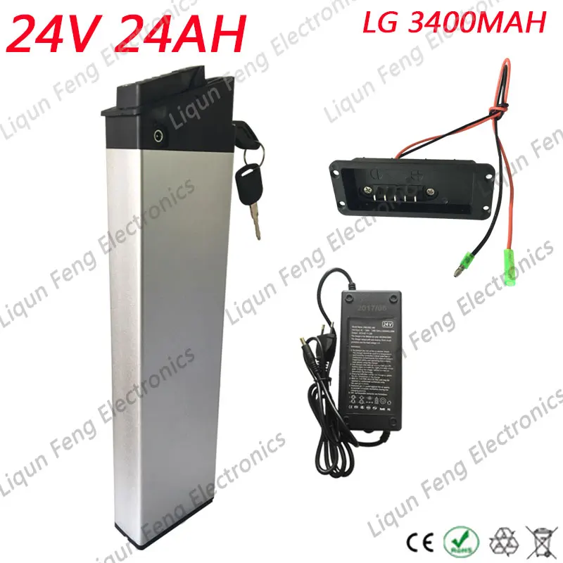 Free Shipping Folding Bike 24V 24AH 250W 350W 500W li-ion Battery use LG cell with 30A BMS 2A Charger for Foldable Ebike | Спорт и