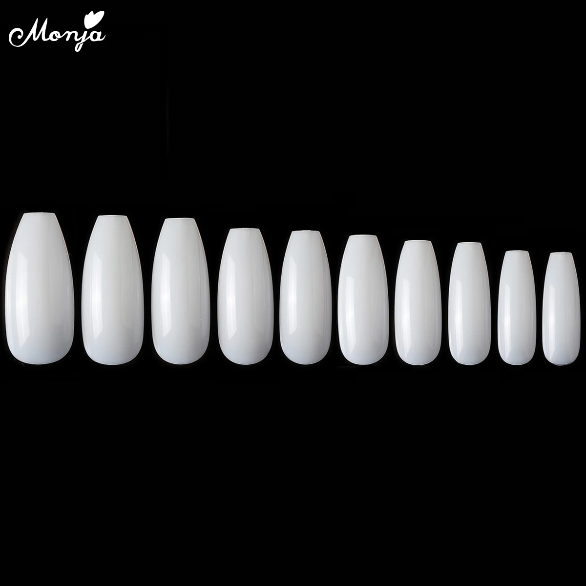 Monja желе поли гель 500 шт Nail Art балерина форма гроба акриловые искуственный газон