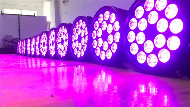 Большие линзы 18X12 Вт led par огни RGBW 4в1 плоский par dmx512 профессиональное DJ оборудование