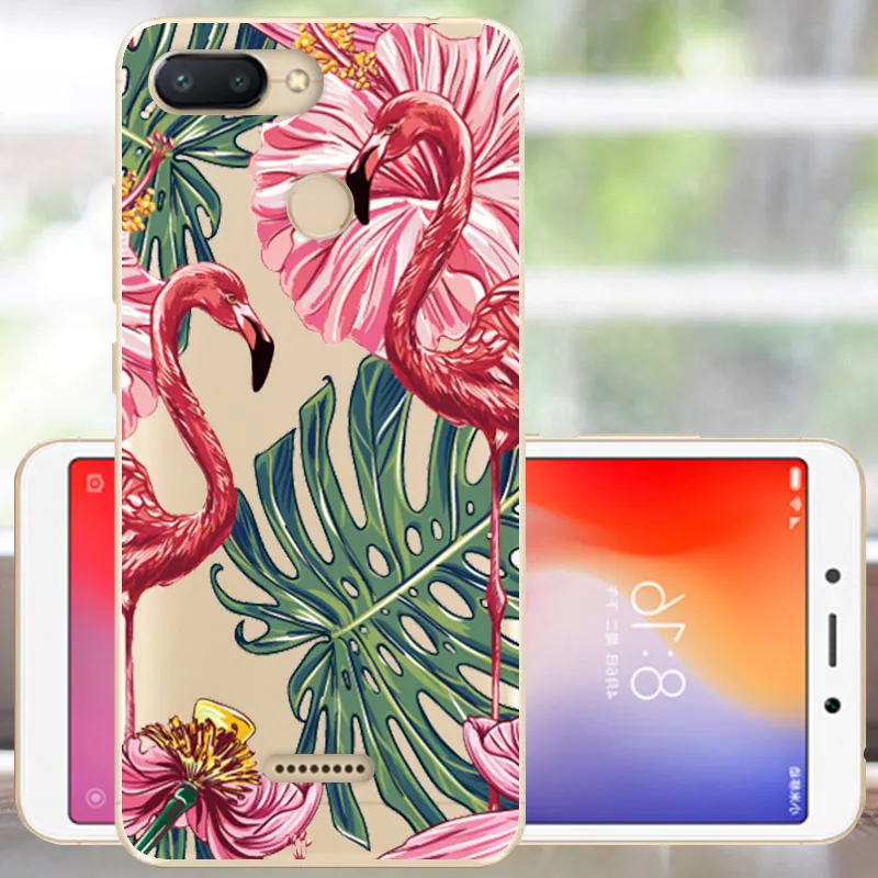 Защитный чехол FANATU для Xiaomi Redmi 6, мягкий силиконовый чехол с милым принтом, бампер для Redmi 6, чехол 5,45, чехол для Xiomi Redmi 6, чехол для телефона - Цвет: HLH