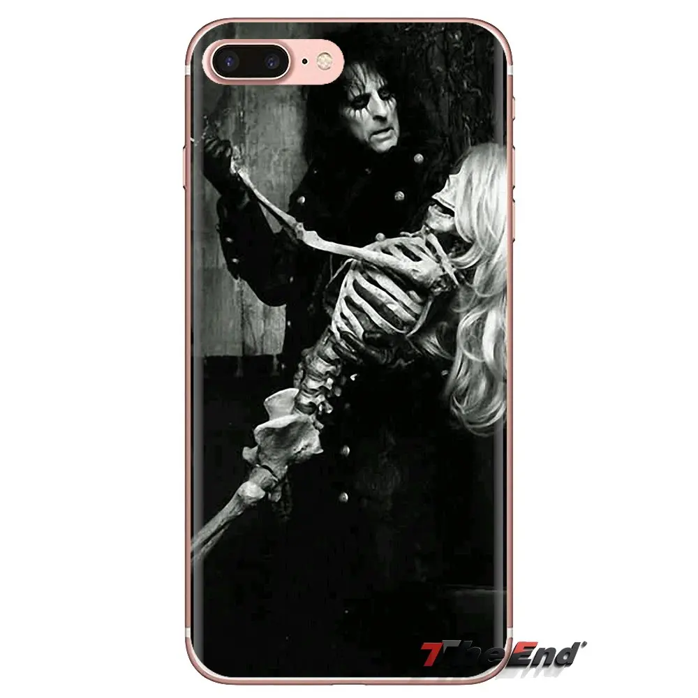 For iPod Touch Apple iPhone 4 4S 5 5S SE 5C 6 6S 7 8 X XR XS Plus MAX Heavy metal band Alice Cooper Soft Transparent Cases Cover |