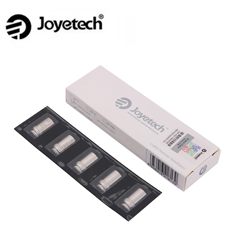 5 шт./лот Joyetech Cubis Катушки BF SS316 0.5ohm 0.6ohm 1.0ohm Клэптон 1.5ohm Замена Катушки Голову для Cubis Распылителя ss316