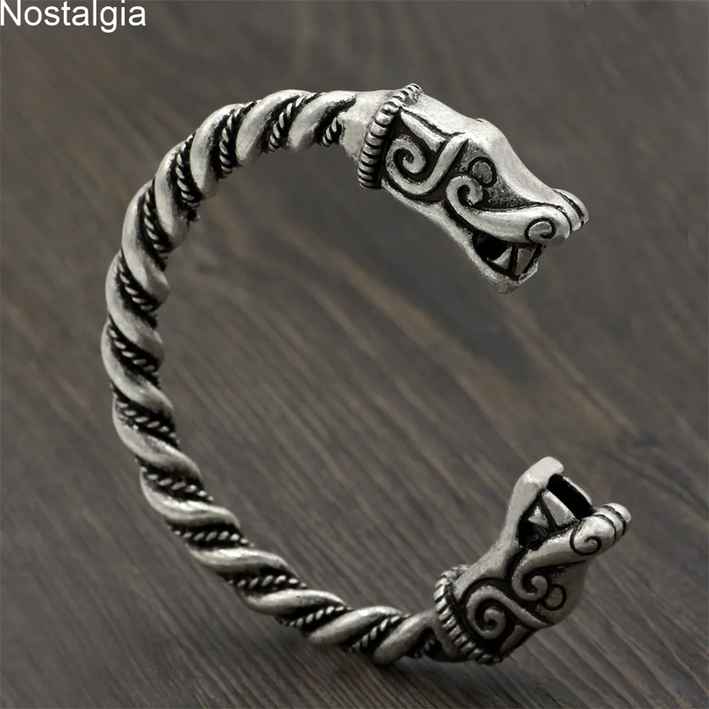 Ностальгия Wicca Дракон викингов браслет Бохо мужские Braclets для женщин