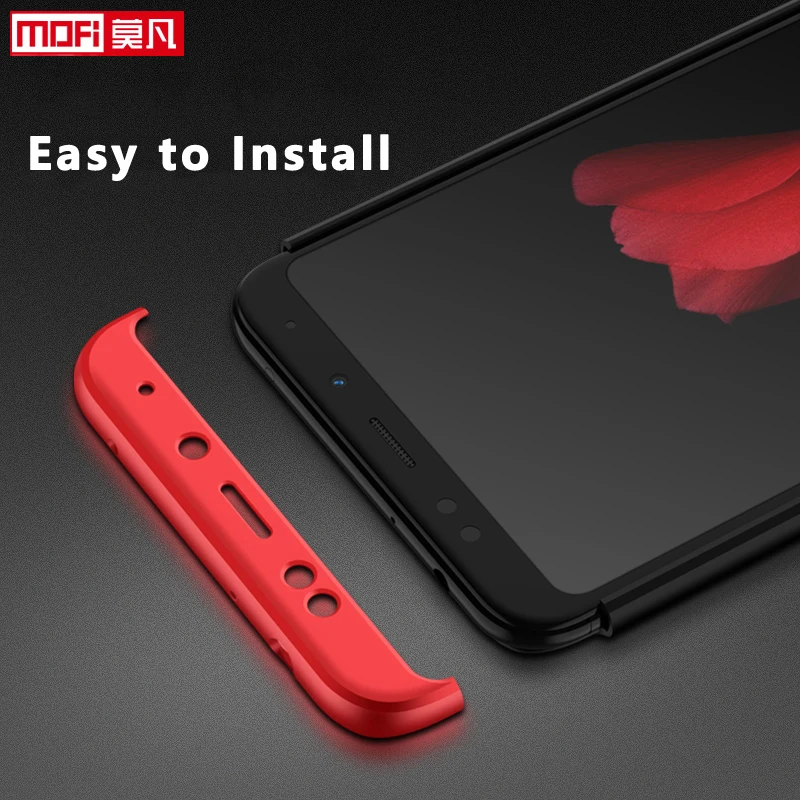 Xiaomi Redmi 5 Plus чехол Mofi 360 Броня противоударный черный Жесткий Чехол для Xiaomi Redmi 5plus чехол для Xiaomi Redmi 5 Plus