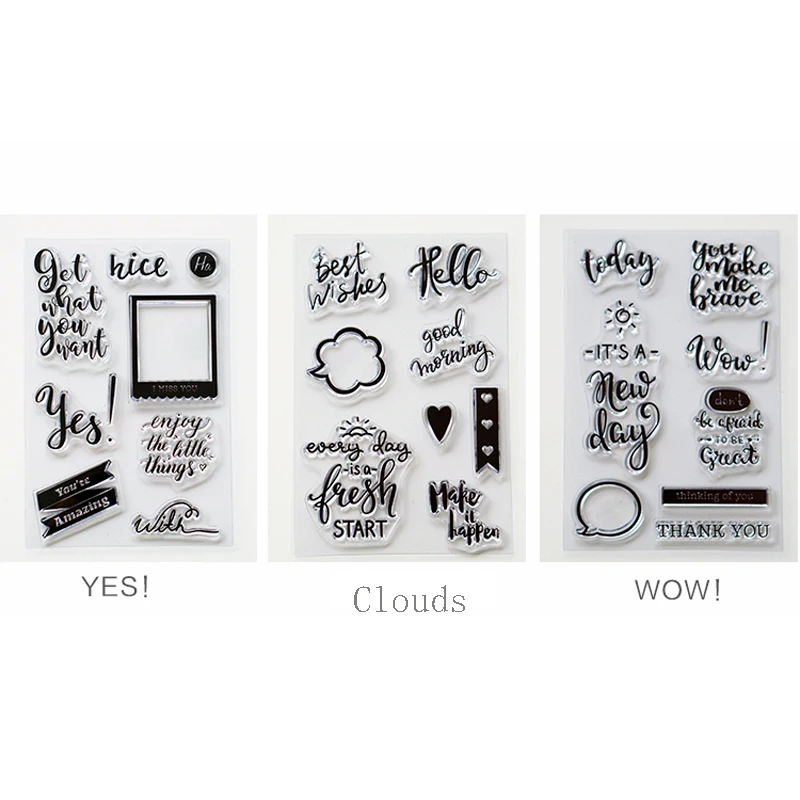 Lovedoki креативный прозрачный штамп/печать Dialog печать скрапбук дневник альбом