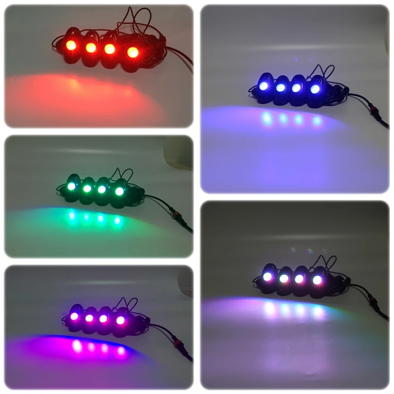 Набор светодиодных ламп RGB с 4 подсветками беспроводной светильник дистанционным