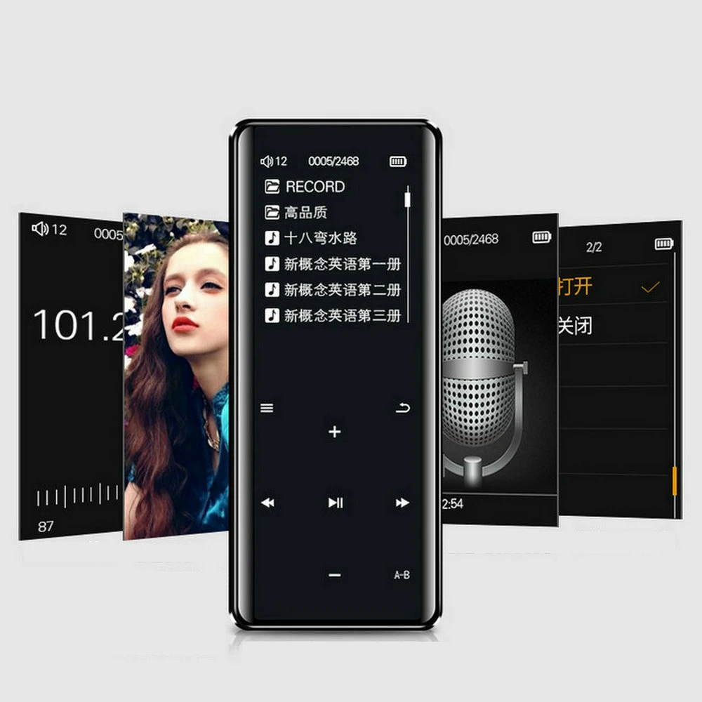 

Vandlion X5 Bluetooth MP3 MP4 Music Player Walkman HIFI Sports FM Radio Mini USB Video Portable Metal Player With Voice Recorder