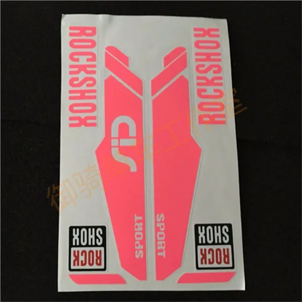 Велосипед наклейки на вилке велосипед рама для rockshox/Рок Светоотражающая наклейка в стиле рок