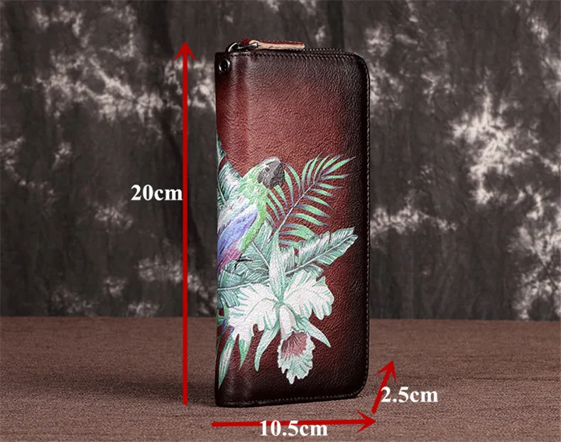 Дизайн «Южная Гусь», унисекс, женский клатч, кошельки из натуральной кожи, Мужской Длинный кошелек с тиснением, с животным узором, на молнии, кошелек для монет, сумка для денег